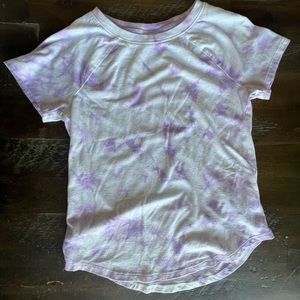 girls purple tie dye t shirt size 7/8